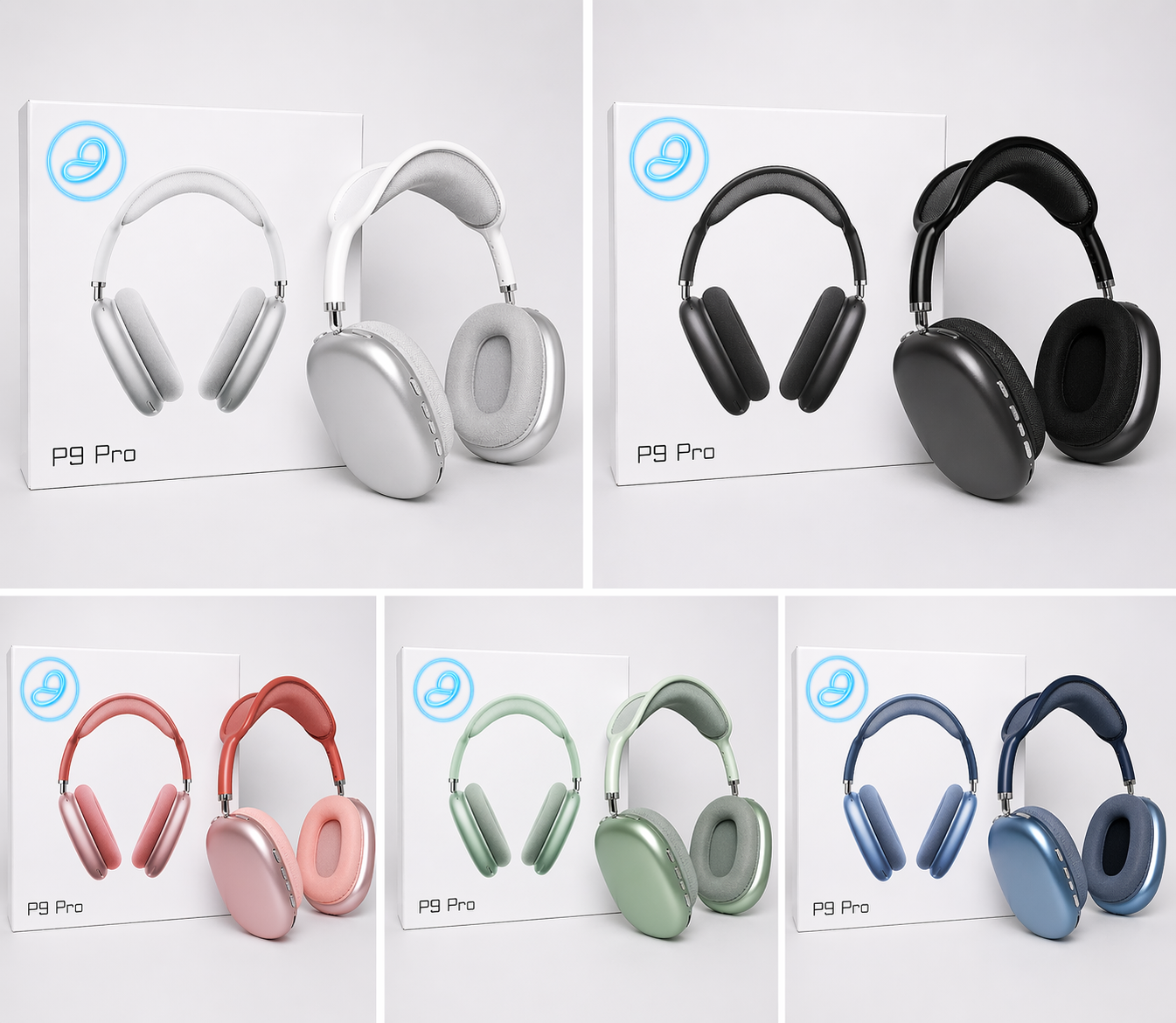 tamACX P9 Pro max wireless Bluetooth headphones with noise cancellation