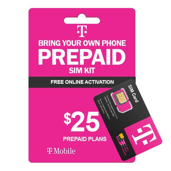T Mobile Prepaid $25 Plan Sim Starter Kit