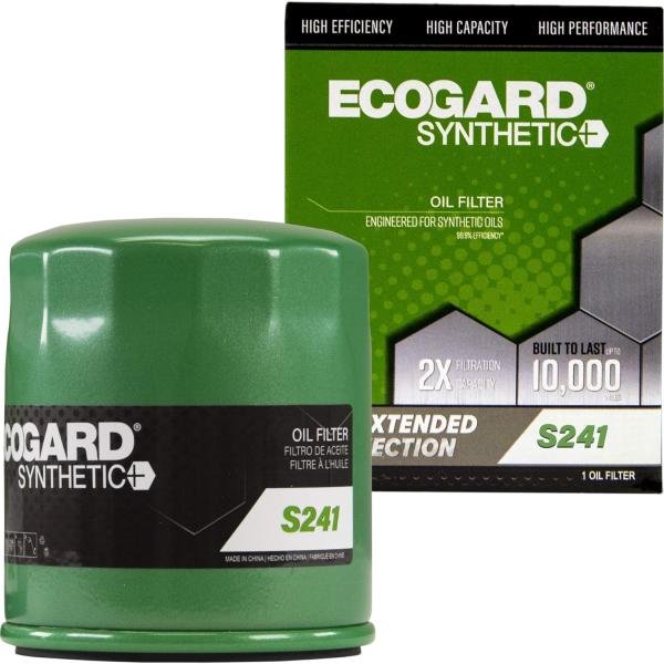ECOGARD S241 Premium Spin-On Engine Oil Filter for Synthetic Oil Fits Ford Focus 2.0L 2005-2018, Fusion 2.5L 2010-2020, Escape 2.0L 2013-2022, Escape 1.5L 2017-2022, Escape 2.5L 2009-2020